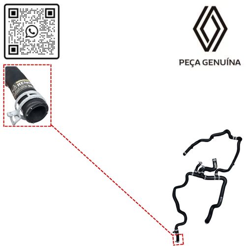 RN 18527R-O 215039185R MANGUEIRA INF. DO RADIADOR DUSTER 2.0 16V F4R imp 2